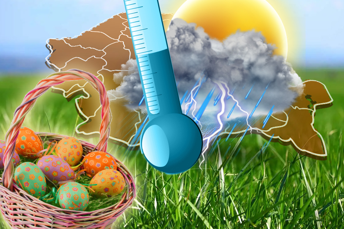 Prognoza meteo pentru aprilie: Intervalele cu temperaturi peste normal și episoadele cu precipitații mai abundente