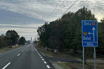 Lucrările pe DN 59B se apropie de final. Șoferii care circulă între Cruceni, Livezile și Deta vor avea în curând un drum nou