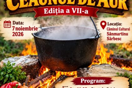 Festivalul „Ceaunul de Aur” revine la Sânmartinu Sârbesc. Ediția a VII-a are loc pe 7 noiembrie