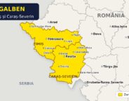Cod galben de vânt în Timiș și Caraș-Severin. Rafalele pot depăși 80 de kilometri pe oră