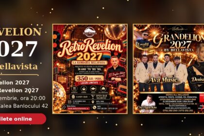 Revelion 2027 la Bellavista în Deta: două petreceri spectaculoase, alege-o pe cea care ți se potrivește!